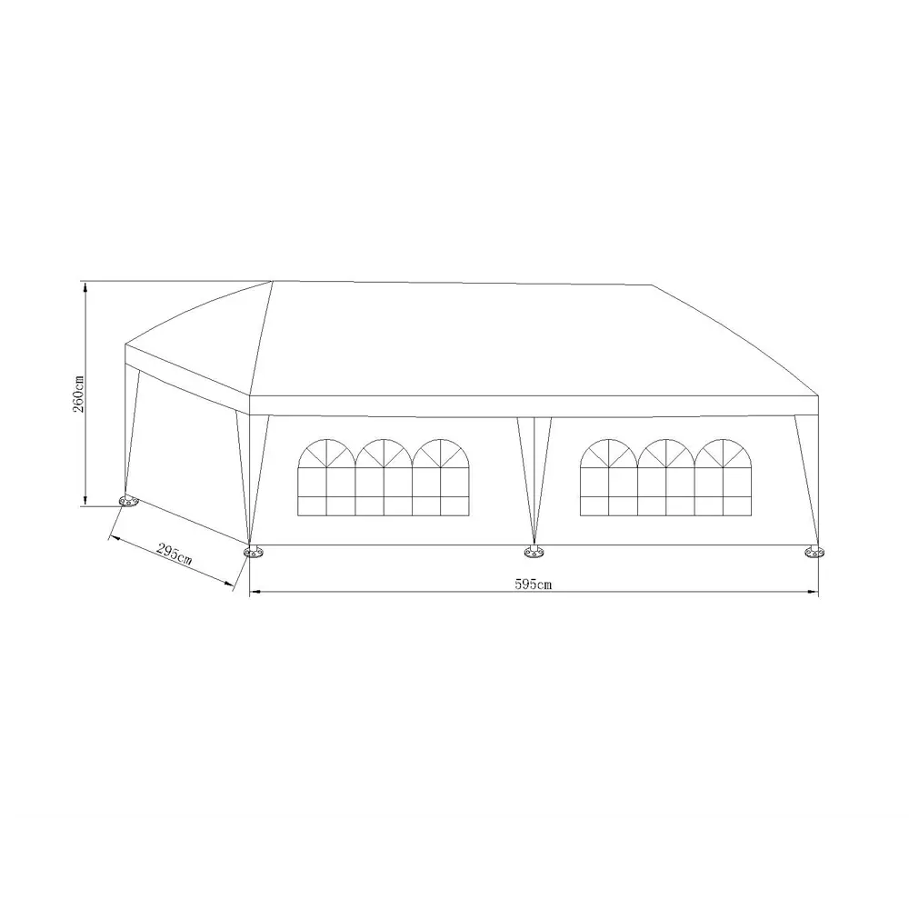 Павильон BEGINIA Bruma 3x6 м сталь белый Товар без серии STLM-2016945 - Вид №4