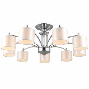Потолочная люстра Omnilux Alghero OML-64707-09 OMNILUX ДИЗАЙНЕРСКИЕ, ALGHERO 328305 Белый;хром