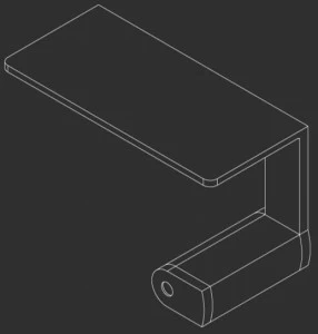 Ceadesign Полка для хранения, установка справа Lutezia -accessori Ltz 107