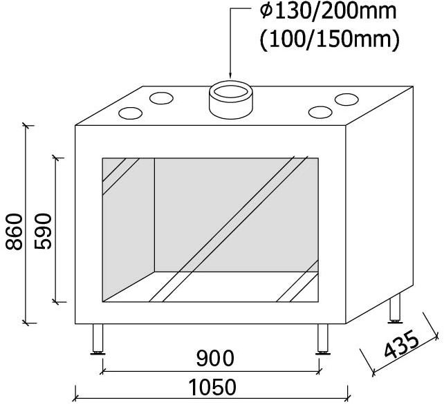 Metalfire Закрытый газовый камин Avenue sun-id-1412873 - Вид №4