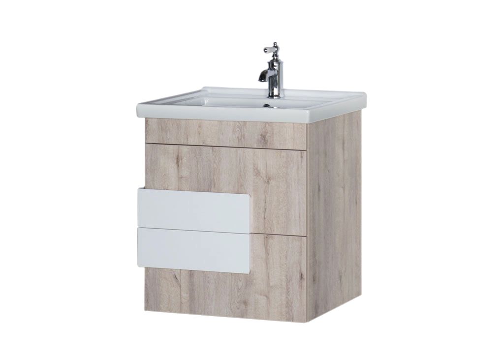 Тумба с раковиной Aquanet Мадейра 60 дуб кантри 0018306900182322 - Вид №3