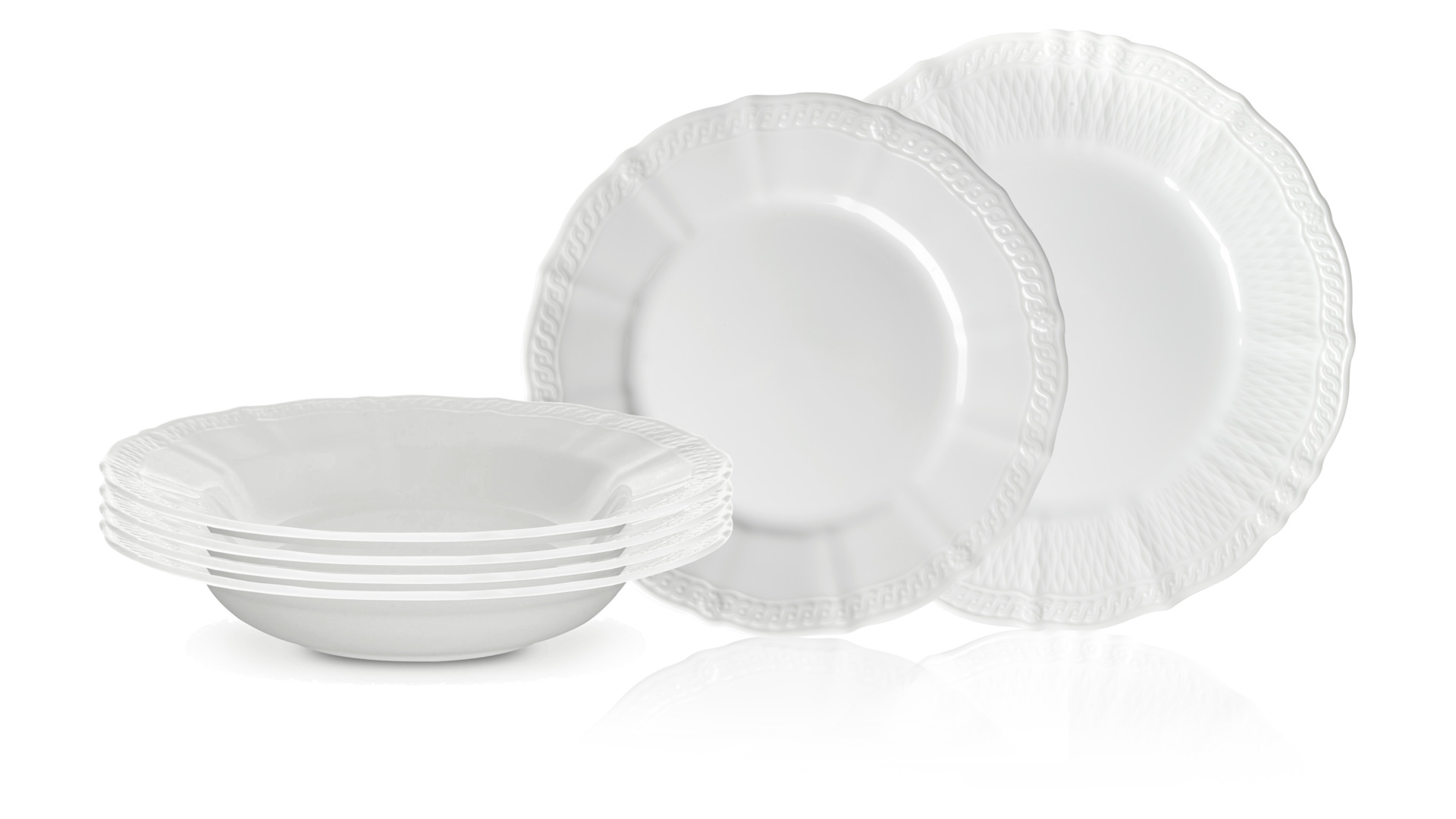 10657810 Noritake Сервиз столовый Noritake "Шер Бланк" на 4 персоны 12 предметов Фарфор  - Вид №1