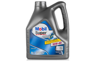 16500001 Моторное масло Super 2000 X1 полусинтетическое, 10W-40, 4 л 152568 MOBIL