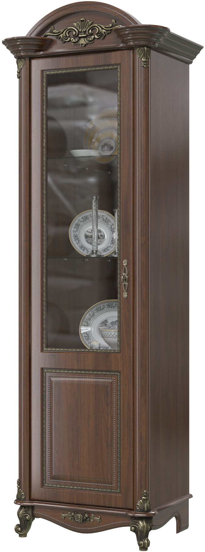 90319789 Шкаф 67x230x52 см ЛДСП цвет орех 6102030 STLM-0183061 МЭРИМЕБЕЛЬ