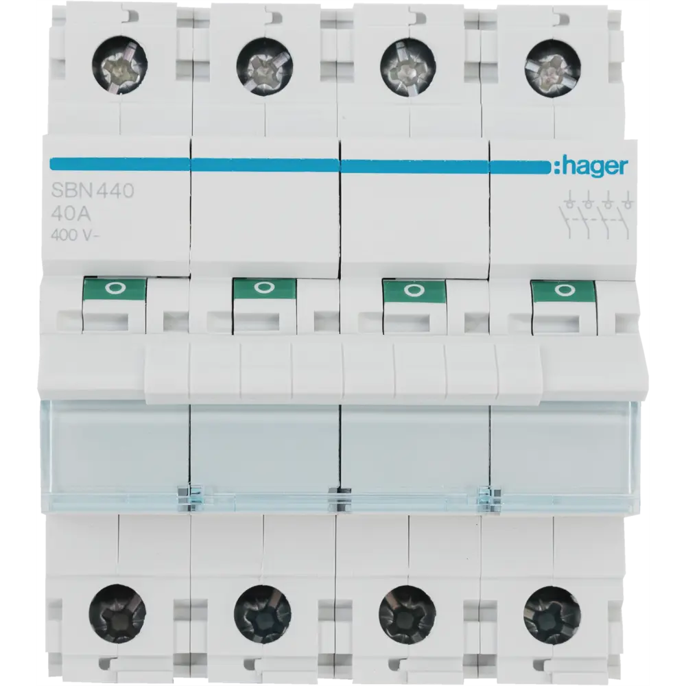 Выключатель нагрузки Hager SBN440 3P N 40 А STLM-2184543 - Вид №1