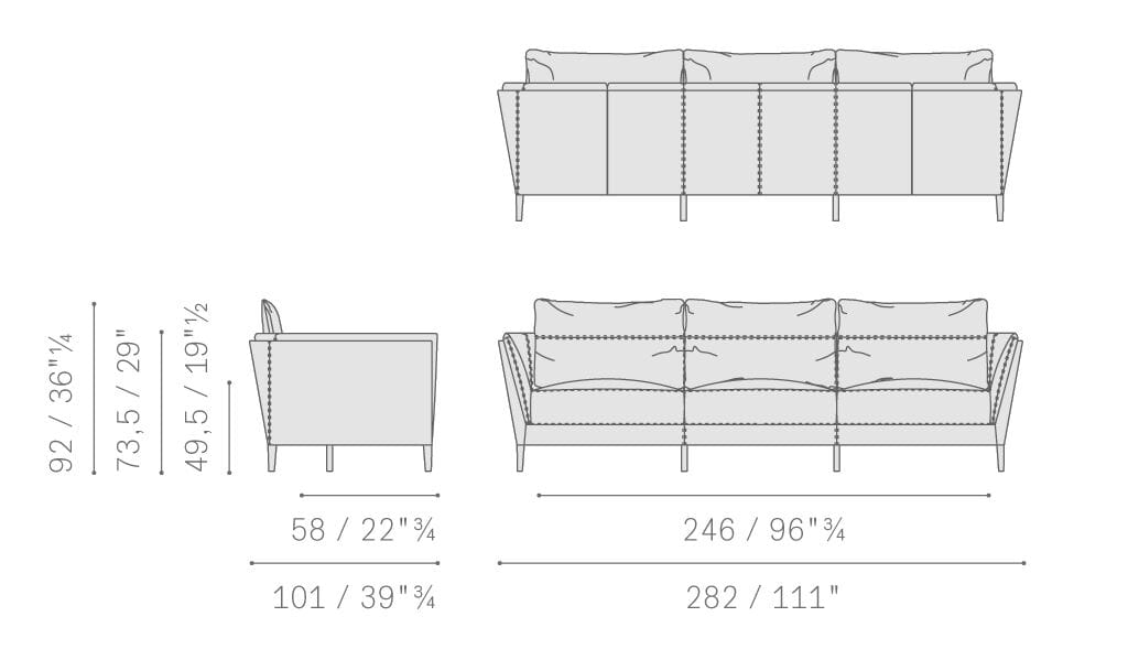 Кожаный диван Poltrona Frau коллекция-диваны и кресла ARCH-00099652 - Вид №9