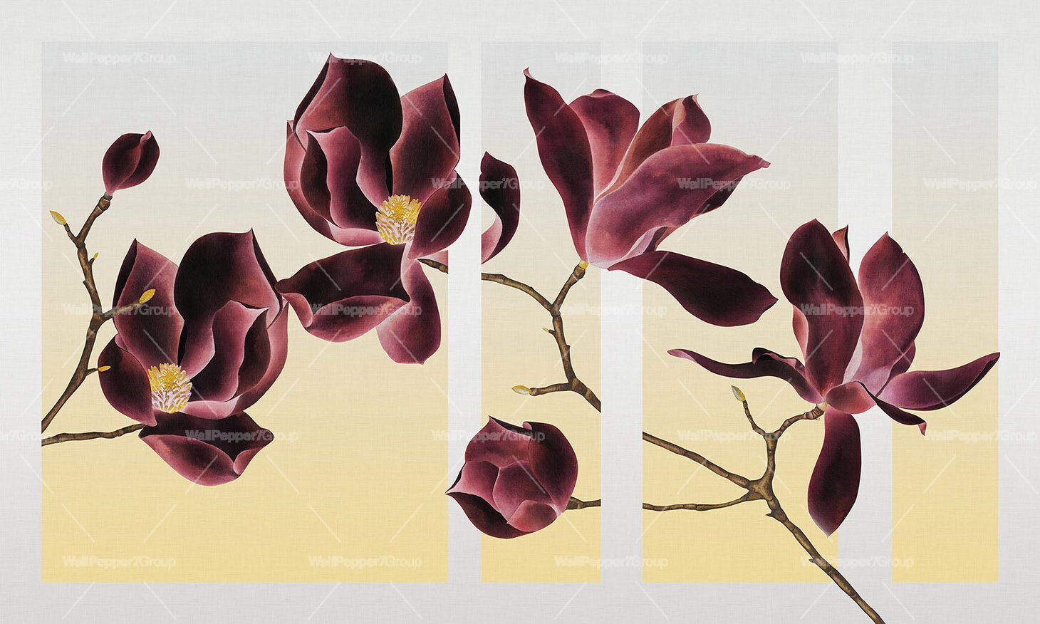 Обои из натурального ПВХ, экологически чистые, моющиеся WallPepper MAGNOLIA ARCH-00078887