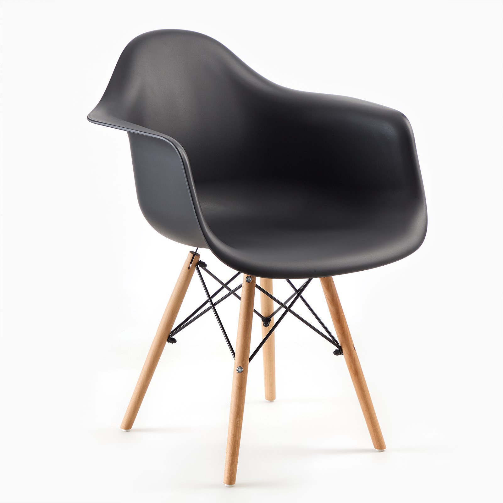 91078460 Кухонный стул 83х42х46 см abs-пластик цвет черный Стул "Eames" STLM-0472630 LANGFANG SHUKE E-COMMERCE CO., LTD