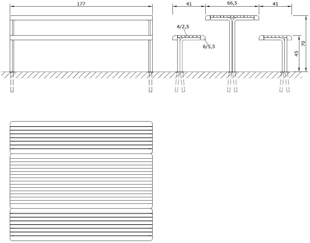 Euroform W Деревянный стол для пикника со встроенными скамейками  560  - Вид №3