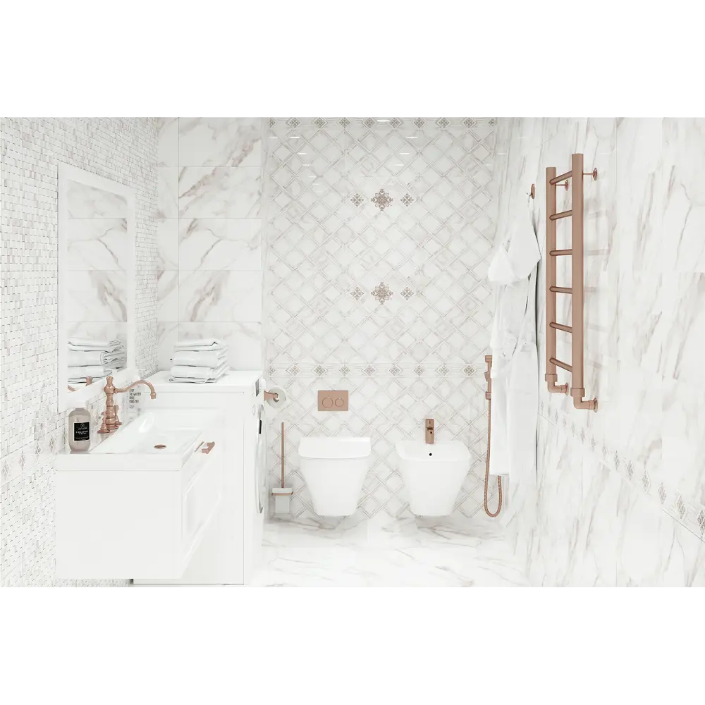 Плитка напольная Calacatta Gold 40x40 см 1.6 м² цвет белый Santreyd STLM-2208471 - Вид №6