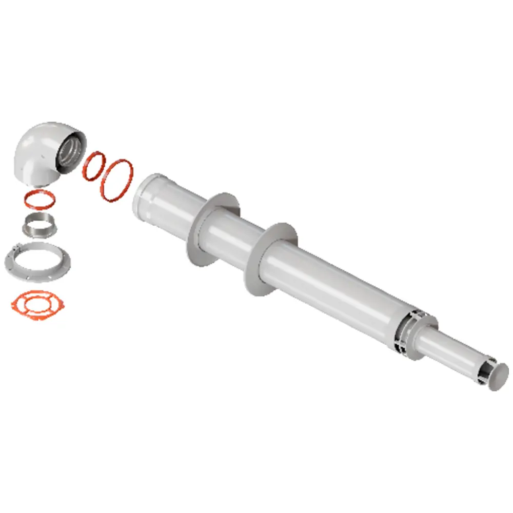 Комплект дымохода Rommer антилёд 60/100 - 1220мм RCA-6010-261220 89345573 STLM-2056307 Отсутствует