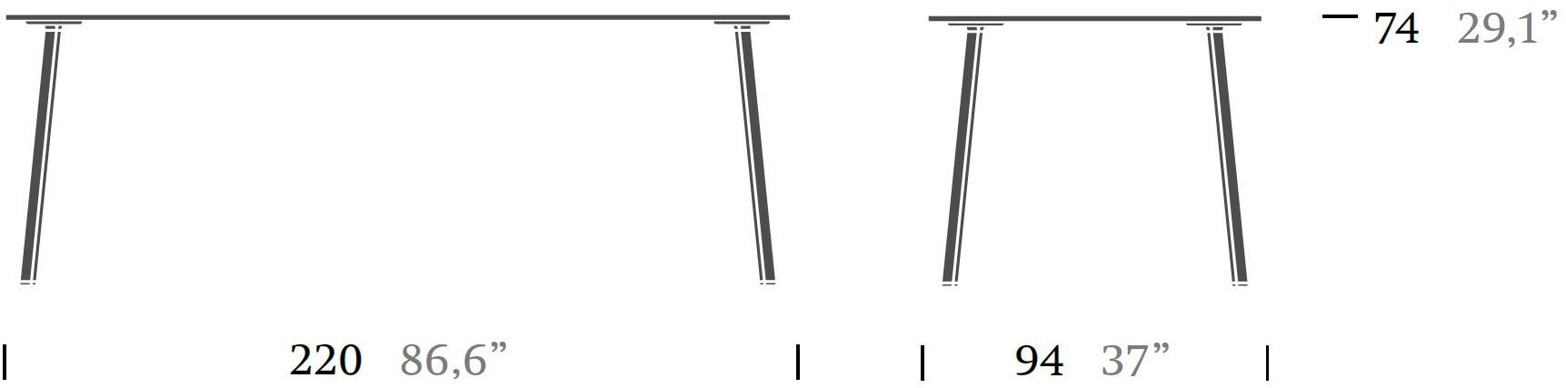 Kettal Прямоугольный алюминиевый садовый стол Village #56491 - Вид №5