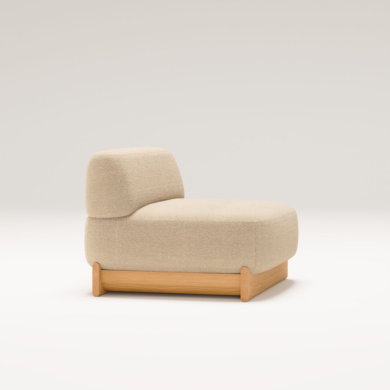 Тканевое кресло с дубовой основой Wewood купол ARCH-00076314 - Вид №1