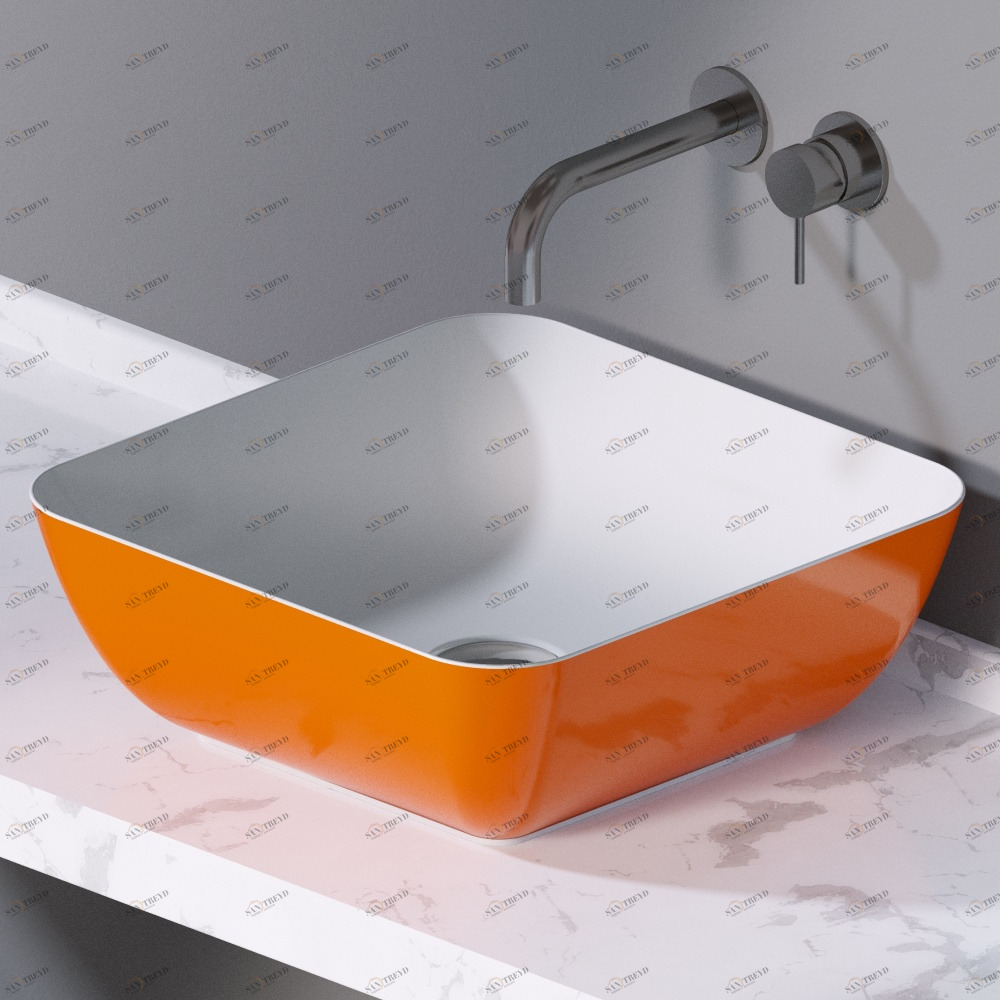 L602214 Накладная раковина на столешницу  прямоугольная A. e T. Italia ELITE AeT ITALIA