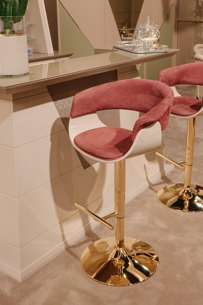 Vismara Design Бархатный барный стул со спинкой Luxury entertainment sun-id-1429376 - Вид №1