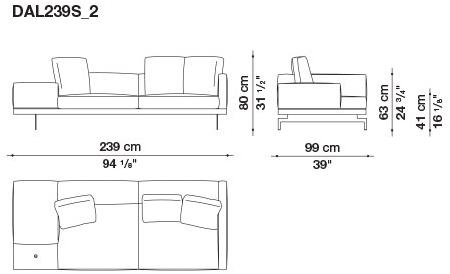 B&B Italia 3-х местный тканевый диван Dock sun-id-1376507 - Вид №17