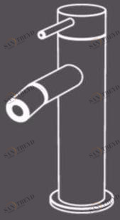 Radomonte Смеситель для биде, однорычажный, из нержавеющей стали Toki Tki4