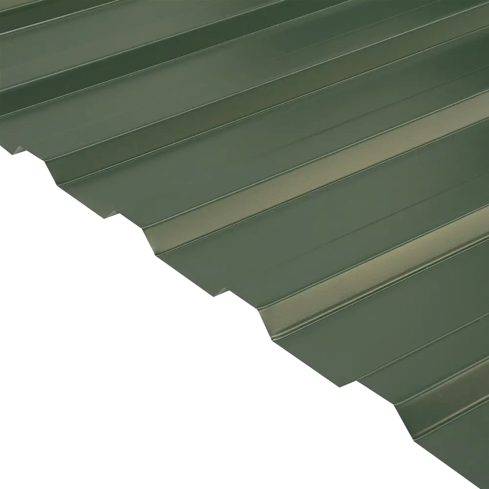 Профнастил С21 0.45 мм 1050x2000 мм зелёный RAL 6005 82252742 STLM-2171953 Santreyd 