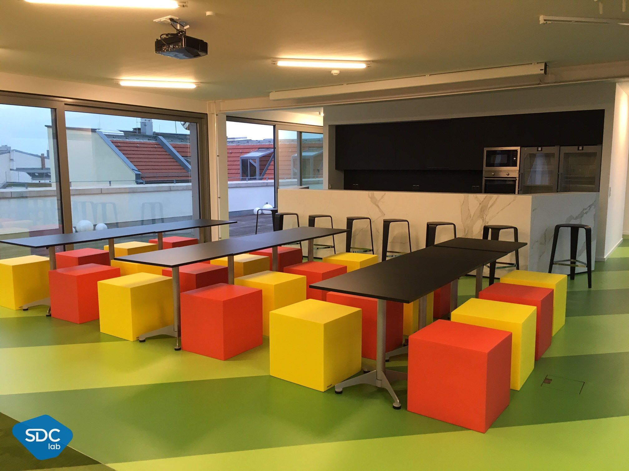 Квадратный пуф из пены QM Quinze & Milan Primary ARCH-00040097 - Вид №2