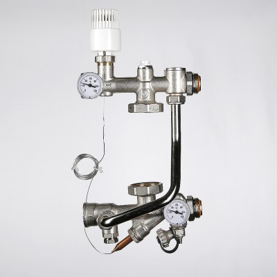 VT.TECHNOMIX.0.130 Насосно-смесительный узел для теплого пола VALTEC TECHNOMIX Valtec 200 мм, 130 мм  - Вид №17