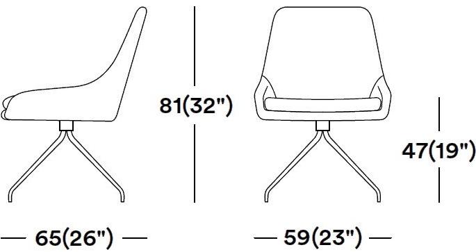 Tirolo Стул на козелке из ткани со встроенной подушкой Jo 058 sz - Вид №1