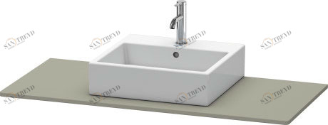XS060F09292 Консоль XSquare #XS060F 1200 x 550 мм Каменно-серый шелковисто-матовый лак Duravit