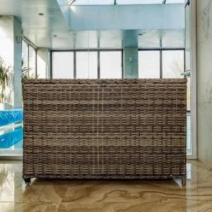 91661918 Сундук садовый Royal family 122x78x70см искусственный ротанг цвет серый STLM-0953041
