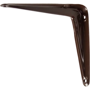 Кронштейн для полки Larvij Utility 10x12.5 см нагрузка до 10 кг металл цвет коричневый