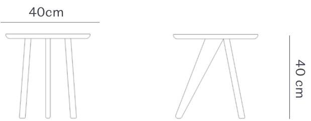 NORR11 Круглый журнальный столик из дуба sun-id-1448811 - Вид №6