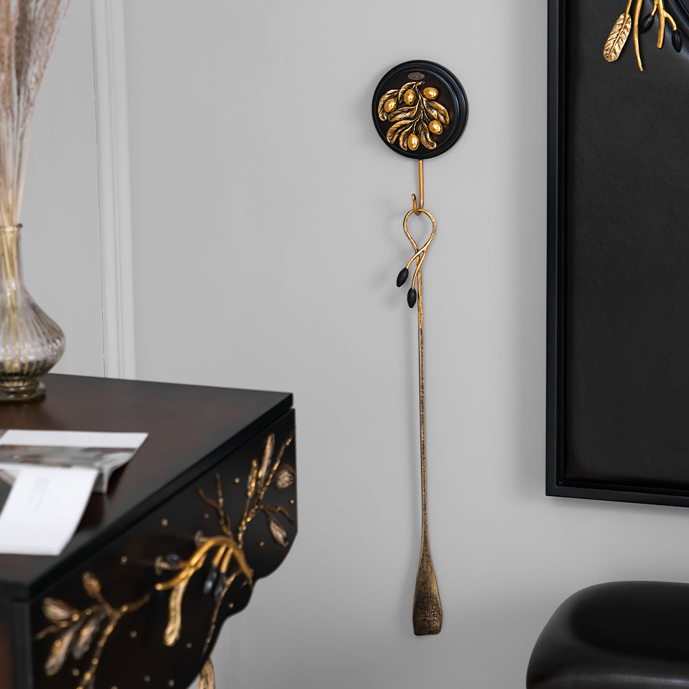 79049,75103 Крючок и рожок Oliva Branch Каштан Амбер BOGACHO 4656756150122, 4627196599918