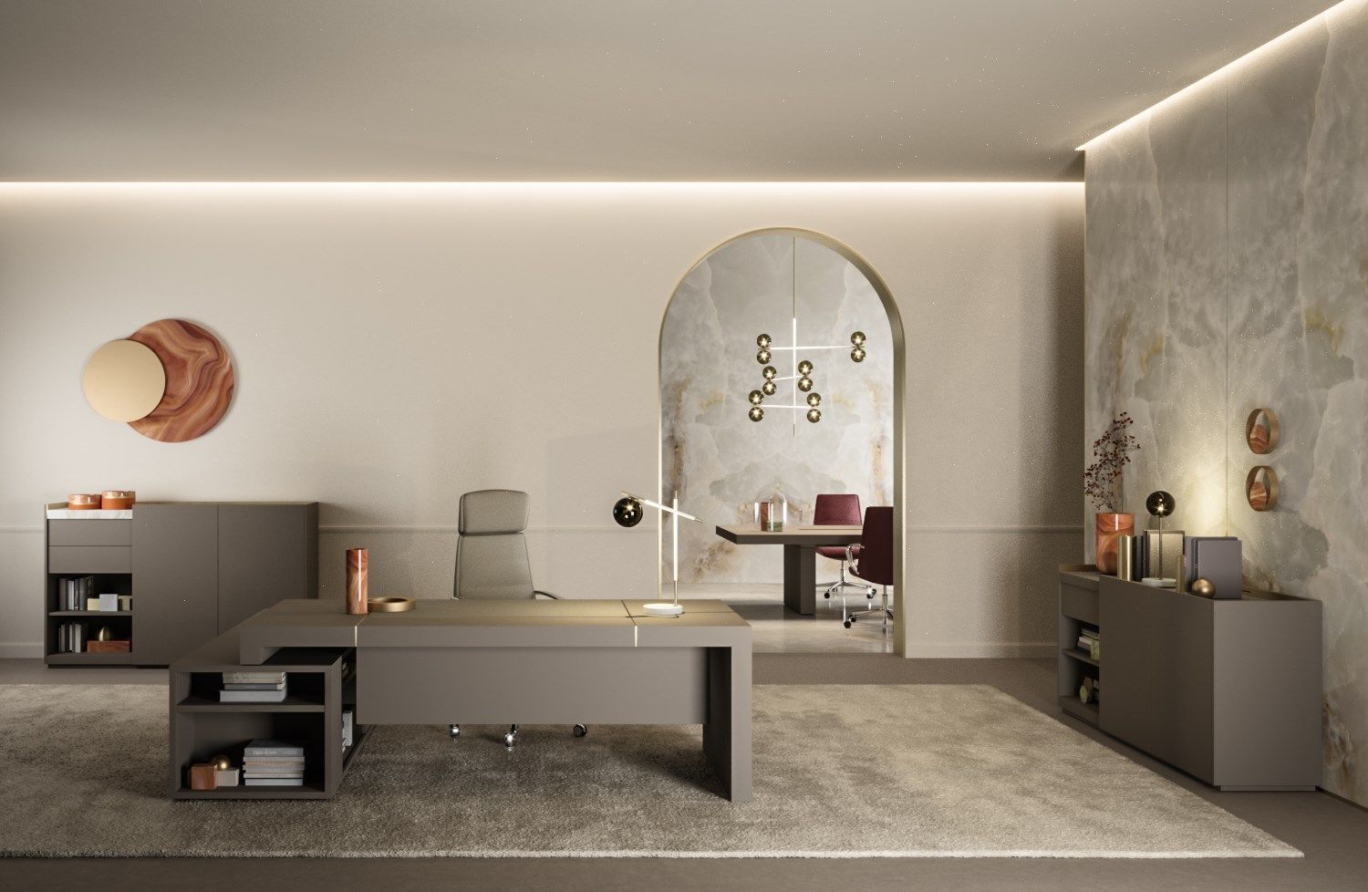 Деревянный исполнительный стол PROF Block 2.0 ARCH-00126139 - Вид №24