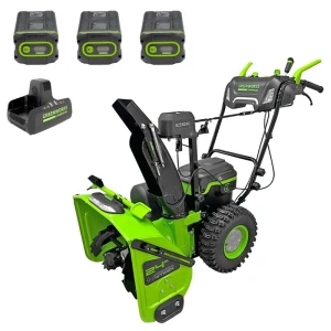 91995416 Снегоуборщик аккумуляторный бесщёточный Greenworks GD82ST56K8III 61 см 82 В 3x8 Ач АКБ и ЗУ в комплекте STLM-1325819