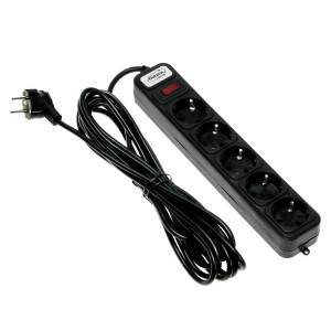 90505831 Сетевой фильтр с заземлением 4457523 5 розеток 5 м LUAZON LIGHTING STLM-0256803