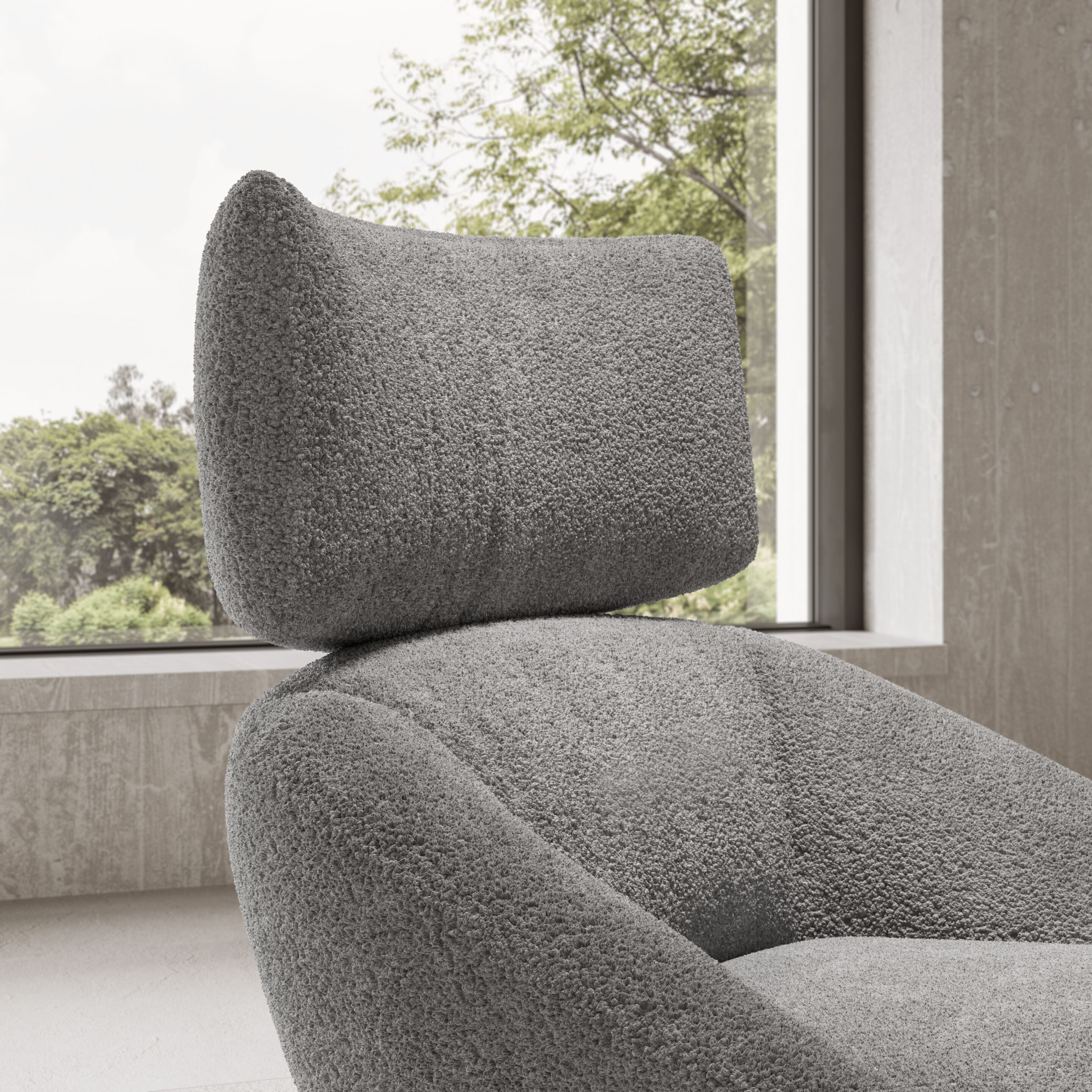 Тканевое кресло с подголовником Natuzzi Italia LUNA ARCH-00145066 - Вид №5