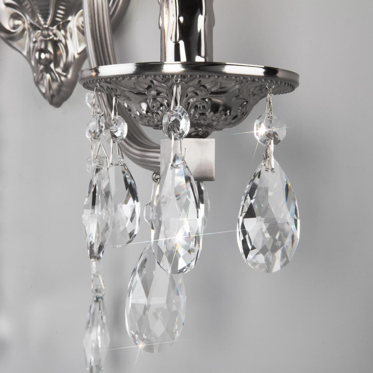 Бра металлическое на 2 лампы никель Liguria Strotskis 314/2 BOGATES СВЕЧА 00-3931846 Никель  - Вид №2