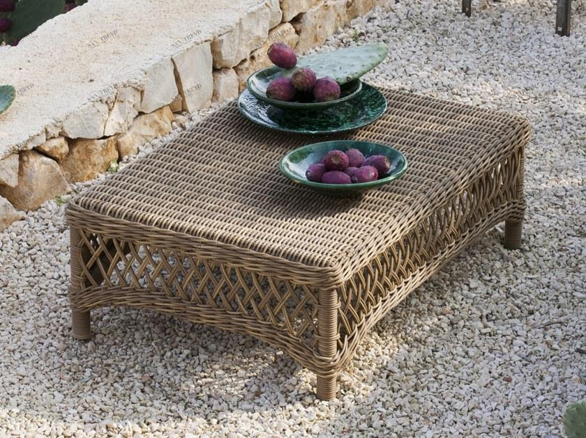 Unopiù Низкий прямоугольный журнальный столик из waprolace® Olimpia Tabreol