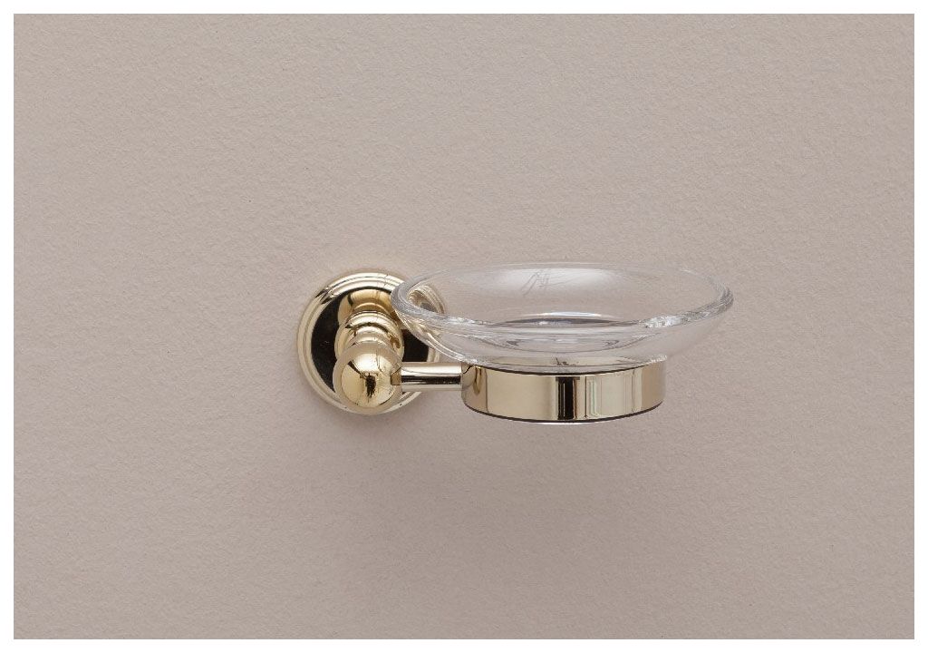 Мыльница для ванной Aquanet 4685, золото  - Вид №2