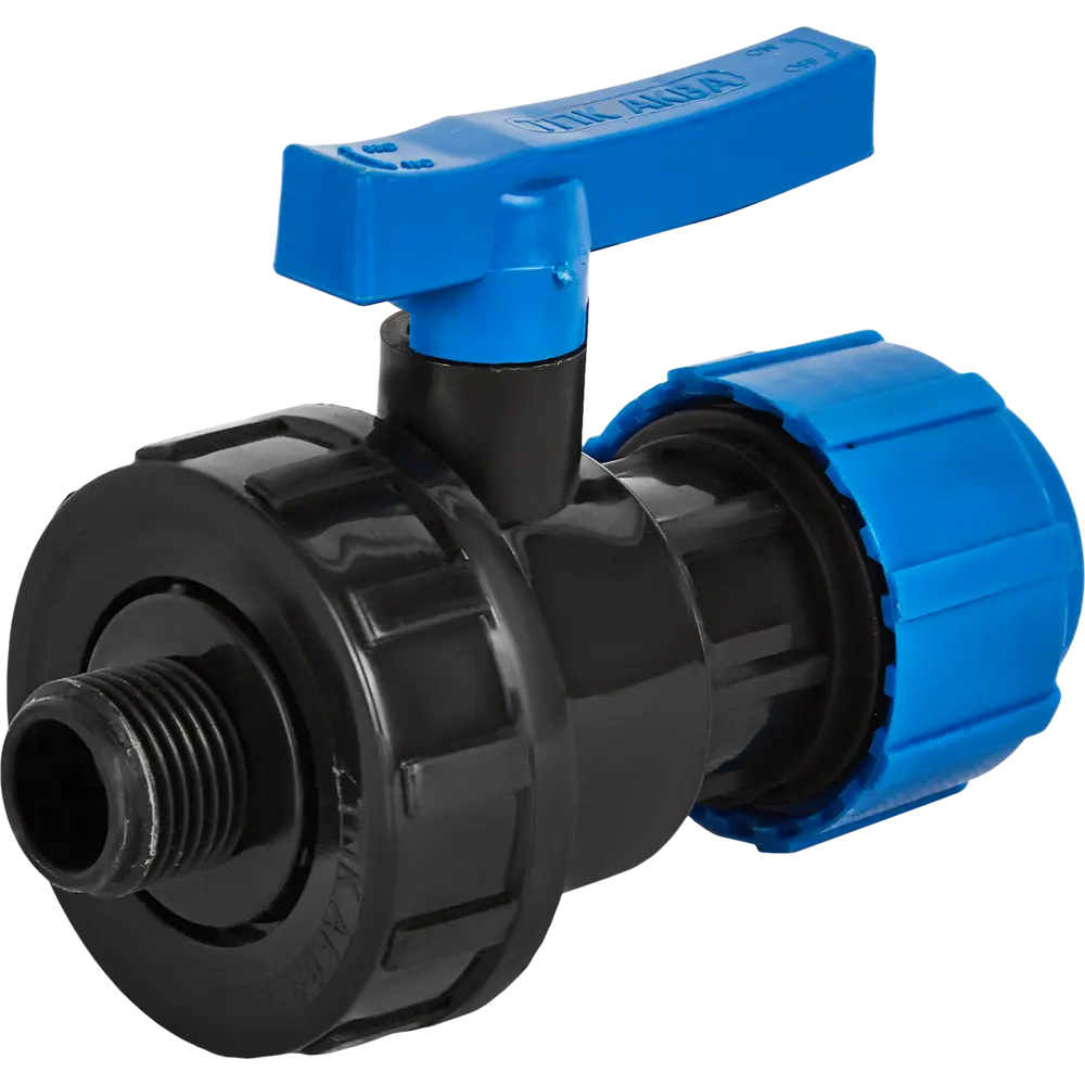 Шаровой кран Политэк для систем водоснабжения 25 мм с наружной резьбой 85358392 STLM-0062135