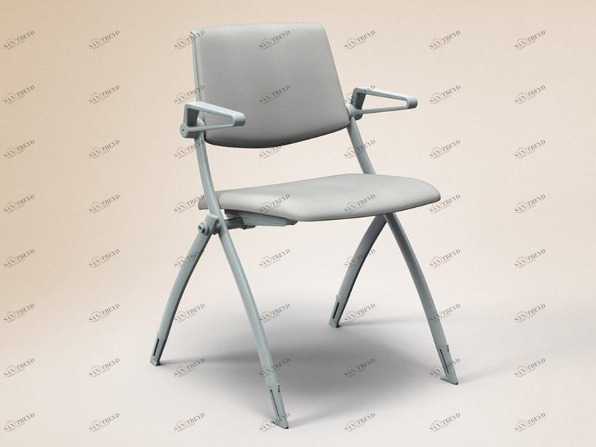 FANTONI Штабелируемый складной стул для конференций из ткани с подлокотниками Seating system sun-id-1405473