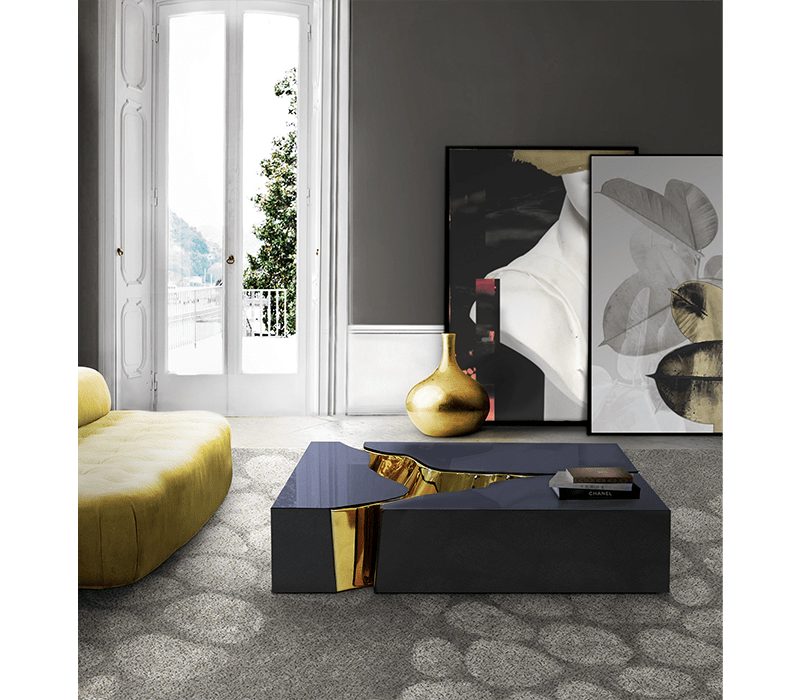 0-249 Центральный стол Lapiaz из черного золота  Boca Do Lobo  - Вид №4