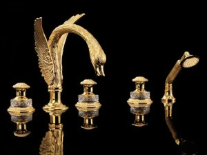 Devon&Devon Комплект для ванны на 5 отверстий с ручным душем Swan Exc-sw150