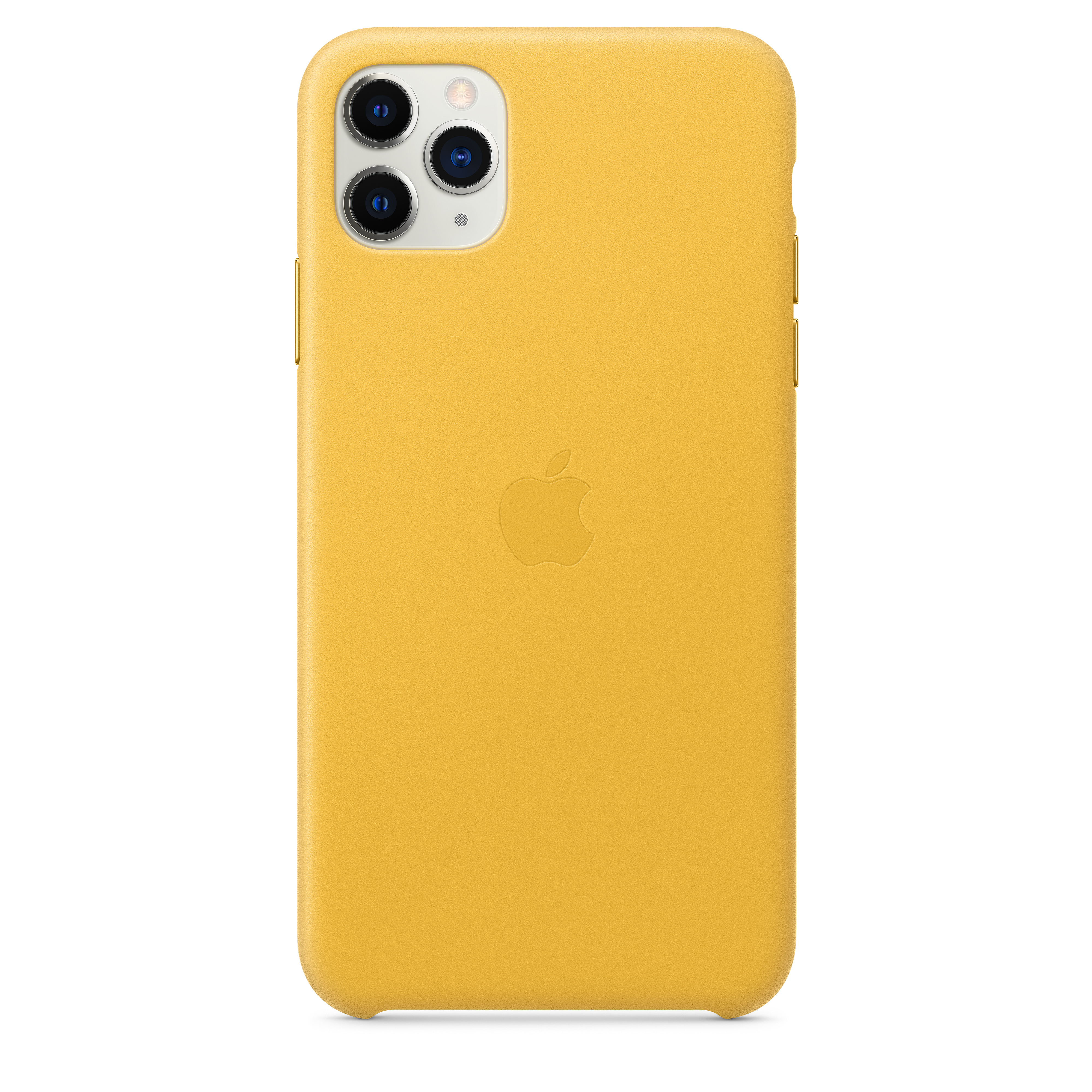 MX0A2ZM/A Iphone 11 pro max leather case - meyer lemon Apple Santreyd  - Вид №1