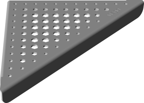 Канализационная арматура  Решетки  Треугольной формы VIEGA 592 400 Модель 4972.40 Santreyd  - Вид №2