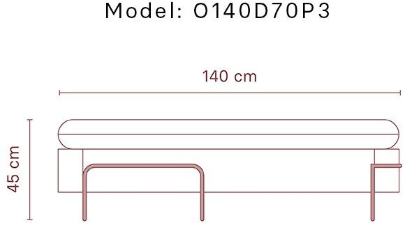 Momocca Модульная скамья со спинкой, обитая тканью Olga sun-id-1453689 - Вид №25