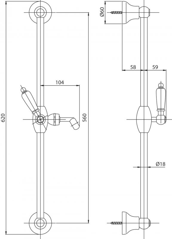 Душевой гарнитур CEZARES LORD-SD-02-Bi - Вид №1