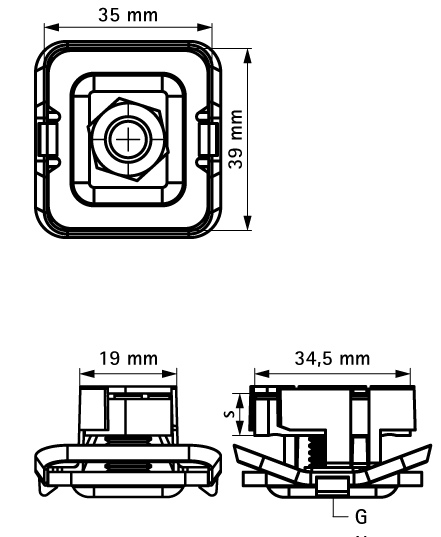 665185106 BIS RapidStrut® Гайки быстрого монтажа G2 (BUP1000) монтаж в профиле Strut walraven  - Вид №1