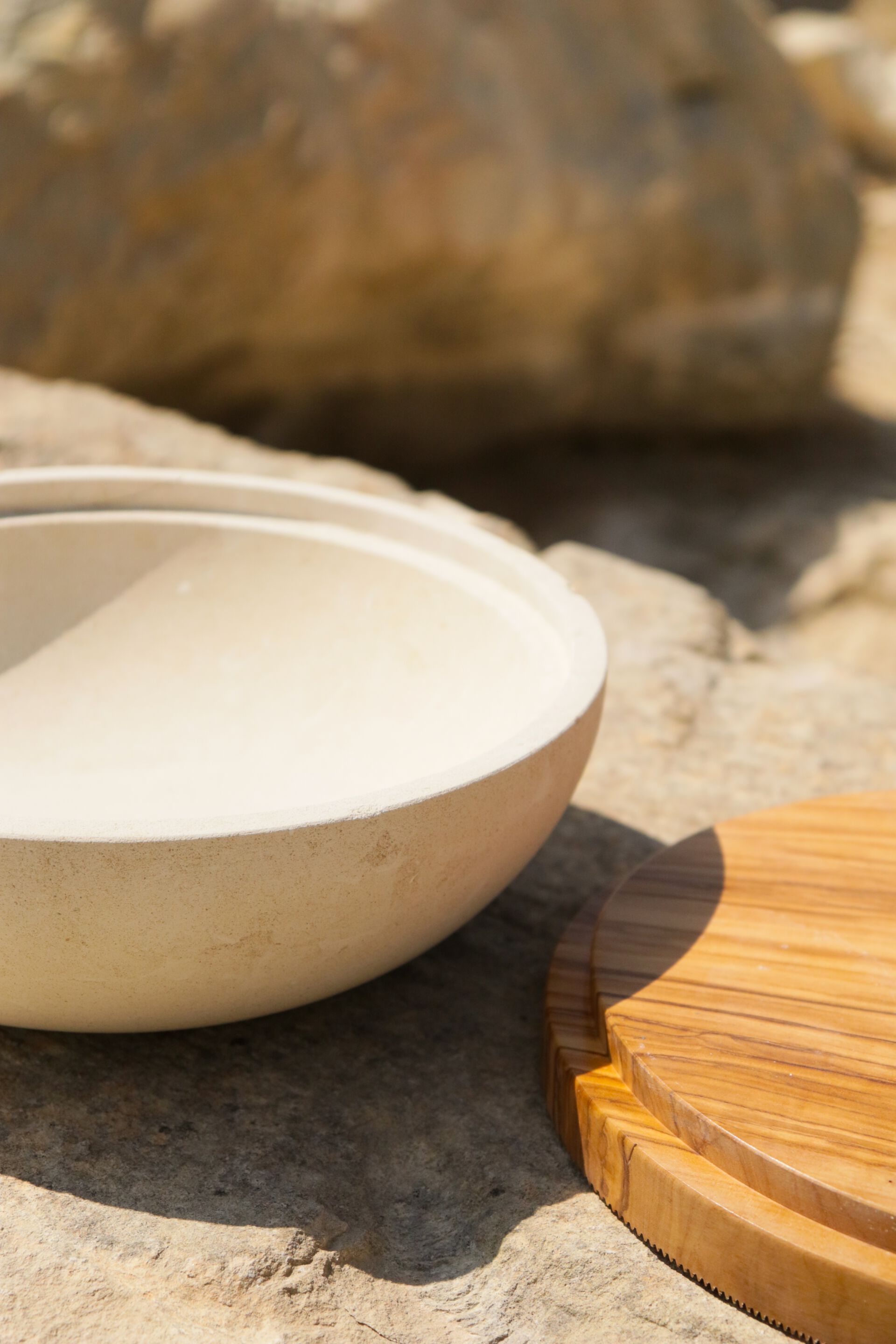 Контейнер для еды из камня Лечче и оливкового дерева PIMAR Rito ARCH-00114933 - Вид №5