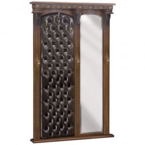 11151 Настенная прихожая с зеркалом Тауэр 7 Орех Шоколад BOGACHO