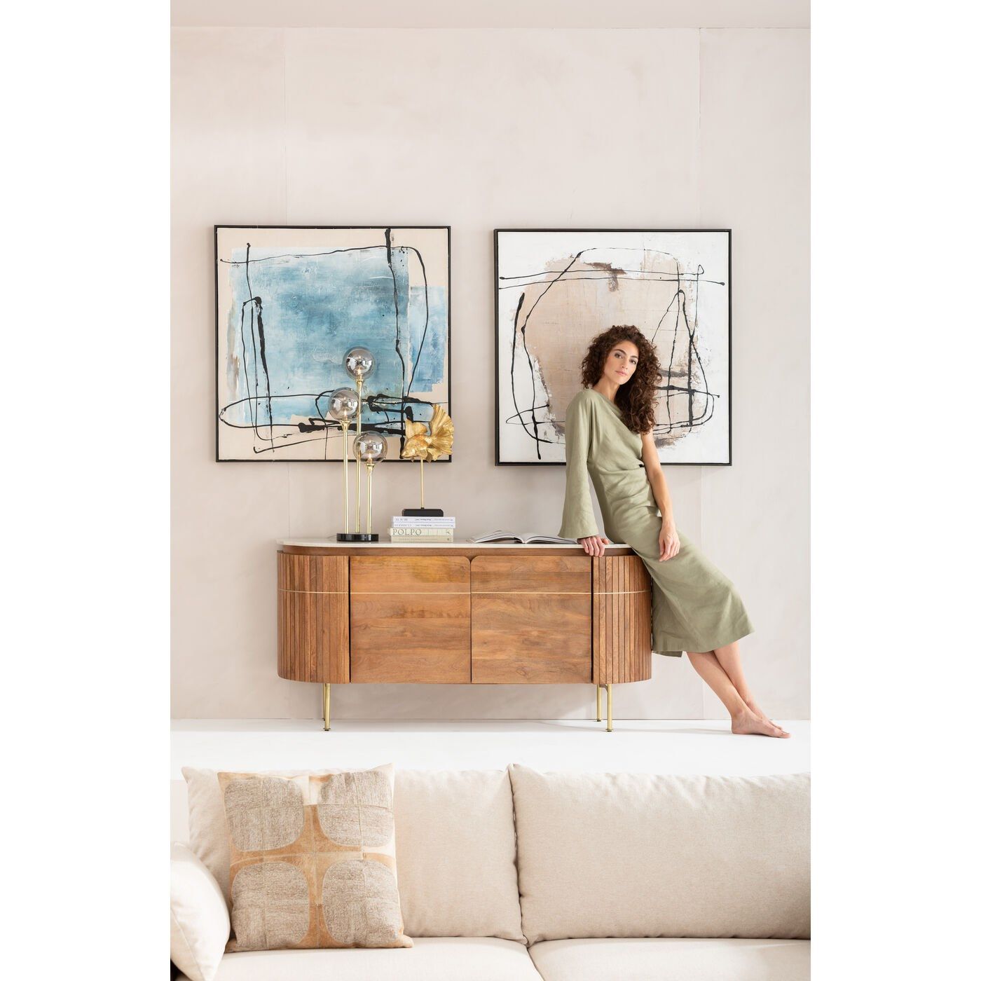 Шкаф из массива дерева с распашными дверями KARE Design Grace ARCH-00145549 - Вид №5