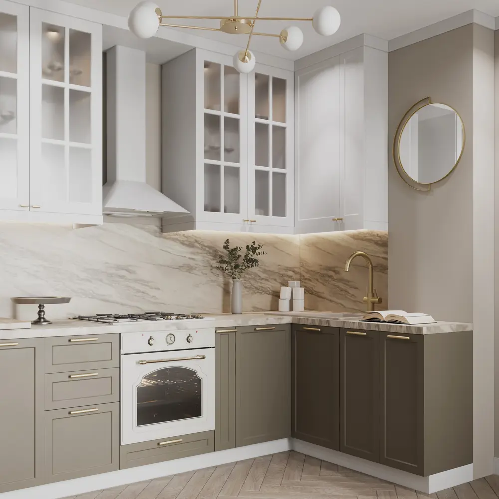 Фасад для кухонного шкафа Ньюпорт 59.7x102.1 см Delinia ID МДФ цвет топо STLM-2152488 - Вид №5